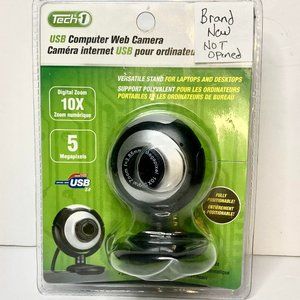 Tech1 USB Computer Web Camera- 10x Digital Zoom- 5 Megapixels- Brand New